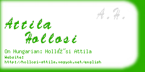 attila hollosi business card